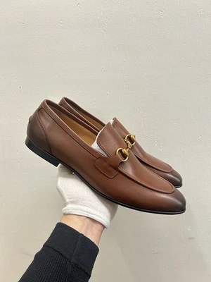 GUCCI Jordaan Horsebit Brown Leather Loafers 1953 10 UK 11 US GL57 - Image 1 of 4