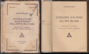 LM- INTRODUZIONE STUDIO DELL'ARTE MILITARE- AGOSTINO RICCI- ETS--- 1926- B-MLT2 - Foto 1 di 1