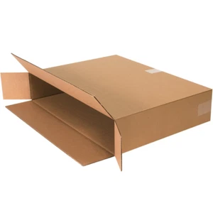 Side Loading Corrugated Cardboard Box 24" L X 5" W X 18" H, Pack of 25 - Picture 1 of 12