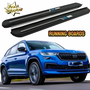 2PCS Side Step Running Boards Fits for Skoda Kodiaq 2017-2023 Nerf Bar Pedals - Picture 1 of 7