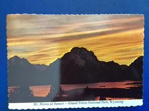 Postcard Mt Moran at Sunset Grand Teton National Park Wyoming A202 - Picture 1 of 2