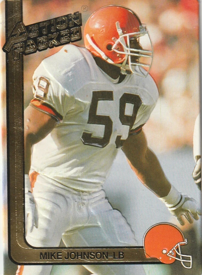 FREE SHIPPING-MINT-1991 Action Packed Mike Johnson #43-PLUS BROWNS BONUS CARDS - Image 1 of 1