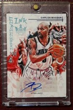 2022-2023 Panini Court Kings Carlos Boozer Impressionist Ink Auto 9/25 