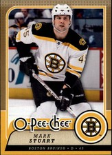 2008-09 O-Pee-Chee Boston Bruins Hockey Card #373 Mark Stuart