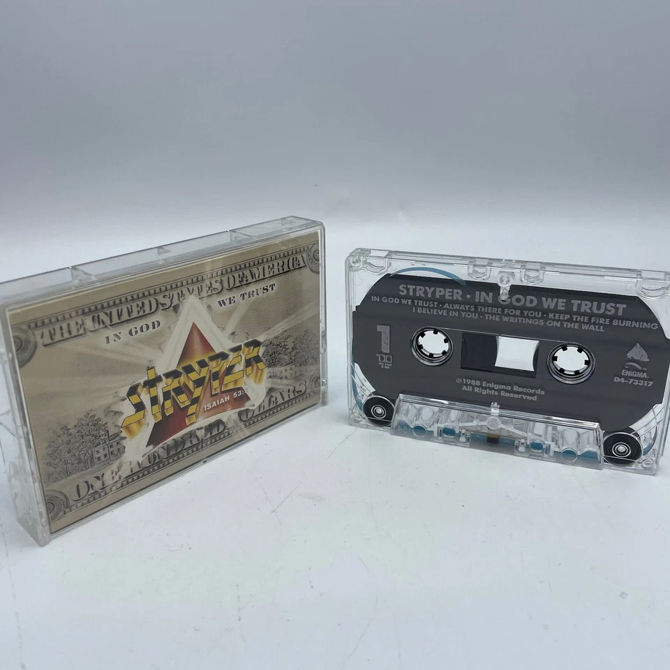 Stryper In God We Trust 1988 Cassette Tape Tested Christian Heavy Metal 80's - Image 1 of 1