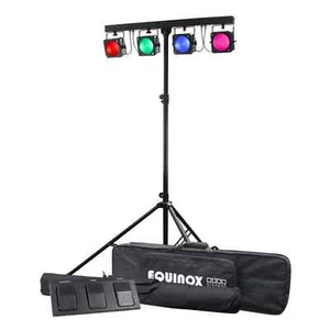 Equinox Gigabar MKII 4 x 30W RGB COB T-Bar Lighting System with Foot Contoller - Picture 1 of 8