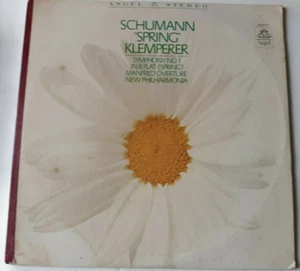 Schumann Symphony No. 1, Manfred Overture (Klemperer) Angel S-36353 blue label - Picture 1 of 7