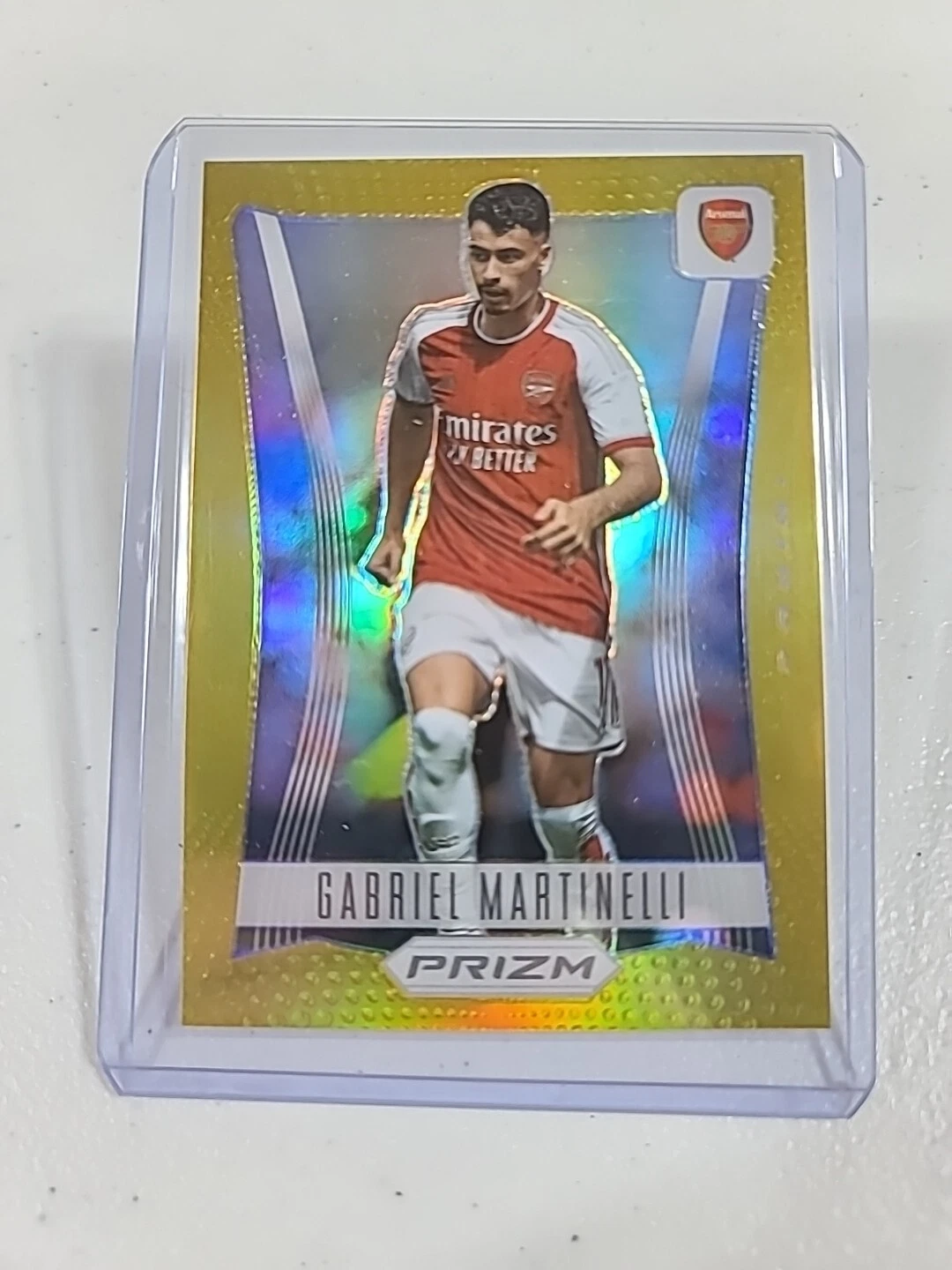 2023-2024 PRIZM EPL SOCCER Flashback Gold Prizm Gabriel Martinelli SSP /10