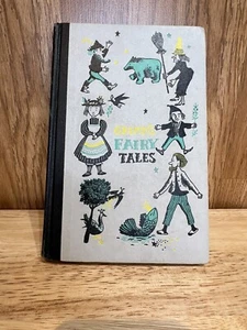 Vintage Grimms Fairy Tales Book Junior Deluxe Edition 1954 - Picture 1 of 5