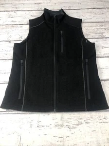 Kuhl Interceptr Microfleece Fleece Vest Black Full Zip Pockets Men’s M - Picture 1 of 9