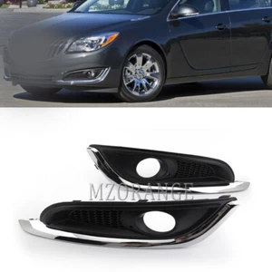 Front Bumper Fog Light Cover Grille Trim For Opel Vauxhall Insignia 13-17 Pair - Picture 1 of 11