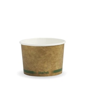 8oz/270ml (90mm) Hot & Cold Use PaperCup KRAFT Green Bio 1000 pcs - Picture 1 of 1