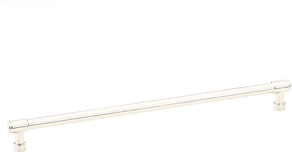 Tirador de gabinete de jaspe Emtek 86692US14, 12" C-C, níquel pulido Foto 1 de 1