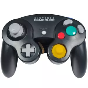 Refurbished Genuine Official Nintendo GameCube Controller Black DOL-003 (2001) - Picture 1 of 12