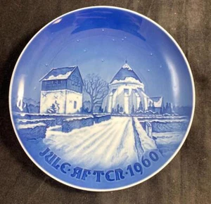 PLATO ANUAL DE NAVIDAD DE BING AND GRONDAHL IGLESIA DANESA PUEBLO 1960 A+ ESTADO - Imagen 1 de 3