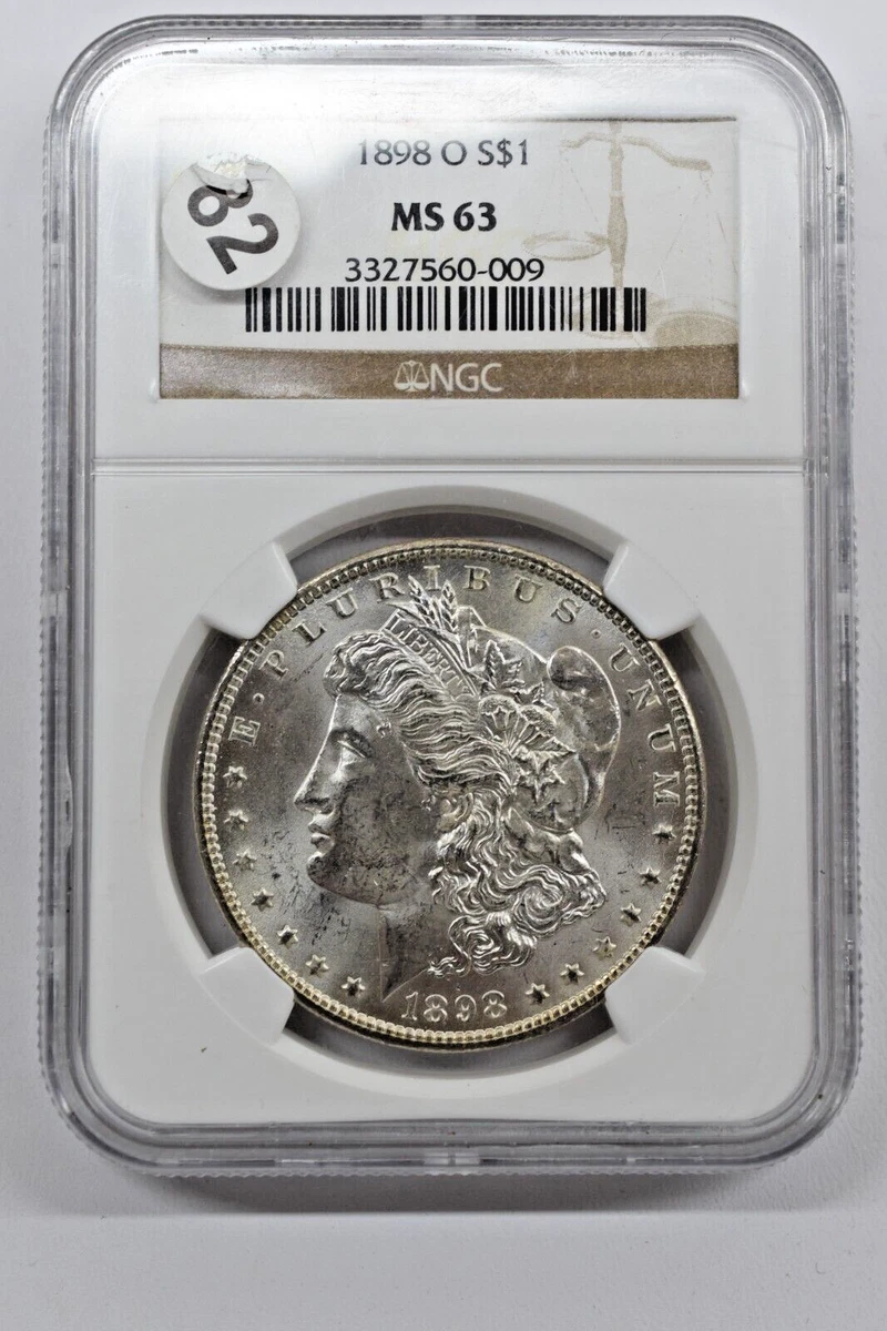1898 MS 63 Graded Morgan Dollars for sale | eBay