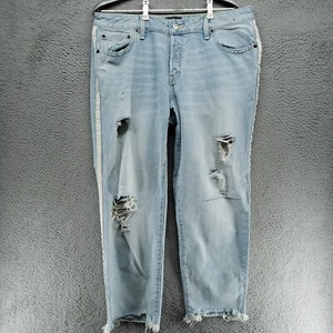 Abercrombie & Fitch Ames Low Rise Slim Boyfriend Jeans Women's Size 31/12 Blue - Picture 1 of 20