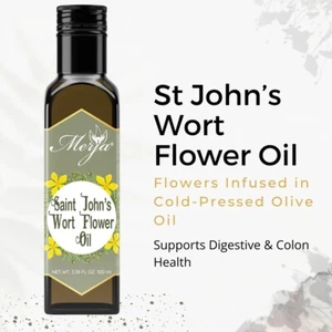 SAINT JOHN’S WORT FLOWER OIL - 100% NATURAL - COLD PRESSED OIL - Picture 1 of 11
