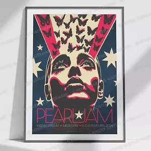 PEARL JAM - MELBOURNE 2024 Limited Edition Art Promo Poster Large Mint Condition - Picture 1 of 4