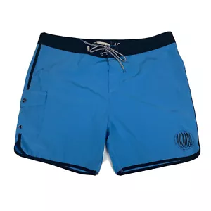 Mambo Blue Board Shorts Size 40 - Picture 1 of 7