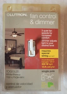Lutron Lüftersteuerung & Dimmer TG2-LFSQH-WH - Bild 1 von 7
