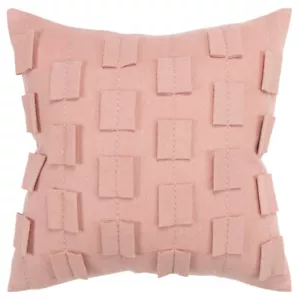 20x20 Rizzy Home Red Geometric Rows Donny Osmond Square T16964 - Aprx 20" x 20" - Picture 1 of 2