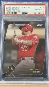 Mike Trout - 2019 Topps X Vlad Jr. The Legend  PSA 10   - Picture 1 of 2