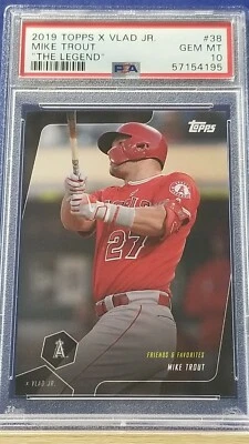 Mike Trout - 2019 Topps X Vlad Jr. The Legend  PSA 10   - Image 1 of 2
