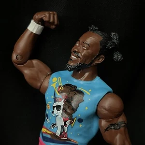 2012 Kofi Kingston New Day Blue Pink Unicorn Action Figure Mattel WWE NXT AEW - Picture 1 of 4
