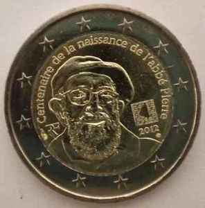 France 2 euro coin 2012 "100th Birthday of Abbe Pierre" UNC - Picture 1 of 2