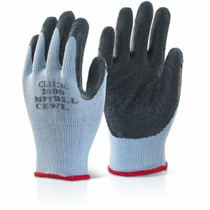 Mehrzweckhandschuhe Strickbasis & Latex gummierte Handflächen schwarz LGE - Bild 1 von 1