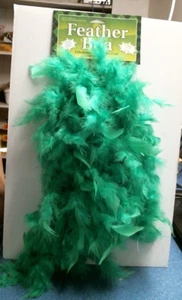 Feather Boa, Green,  5 ft.   (05354)  FS - Picture 1 of 4