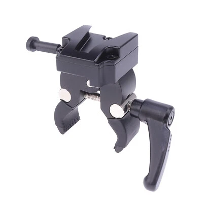 Adaptador de batería de montaje en V con súper abrazadera para tubería de agua pasamanos trípode varilla de soporte Foto 1 de 4