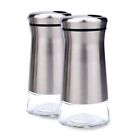 1X(Stainless Steel Salt and Pepper Shakers with Adjustable Holes Y6X3)
