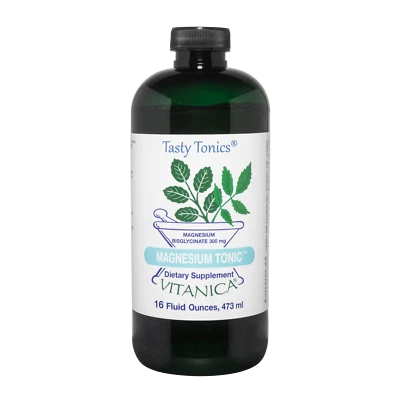 Vitanica, tónico de magnesio, bisglicinato de magnesio líquido 300 mg, vegano, 16 fl oz  Foto 1 de 3