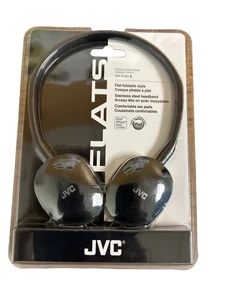 JVC HA-S160B Flat & Foldable On-Ear Stereo Headphones Stainless Steel Band - Picture 1 of 10
