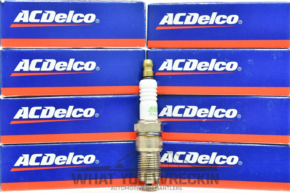 NEW: GENUINE AC DELCO SPARK PLUGS - SET OF 8 - R44LTS6 - 1.5mm - V6 V8 5.7L CHEV - Image 1 of 2
