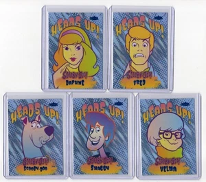 2025 Fleer Scooby-Doo Heads Up! COMPLETE SET 1-5 Shaggy Fred Velma Daphne Scooby - Picture 1 of 1