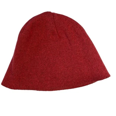 Gorro tejido rojo vintage American Apparel invierno unisex mezcla de algodón Y2K Foto 1 de 4