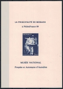 MONACO 1990 Promozione della filatela, Pierrot scrittore, prova di lusso - Picture 1 of 1