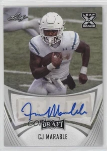 2021 Leaf Draft Auto CJ Marable #BA-CJM Rookie Auto RC - Picture 1 of 4