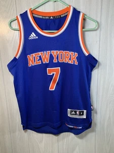 New York Knicks Carmelo Anthony Jersey Youth Medium 10 - 12 Adidas Swingman #7 - Picture 1 of 8