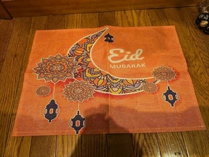Ramadan Decorations Home Table Runner Eid Mubarak Mosque Muslim Place Mat Design - Picture 1 of 4