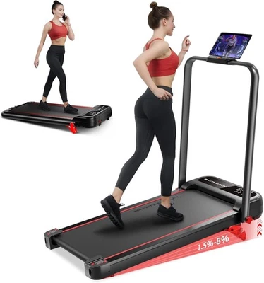 	RHYTHM FUN Incline Foldable Treadmill Walking Pad Treadmill with Incline 300	 - Image 1 of 4