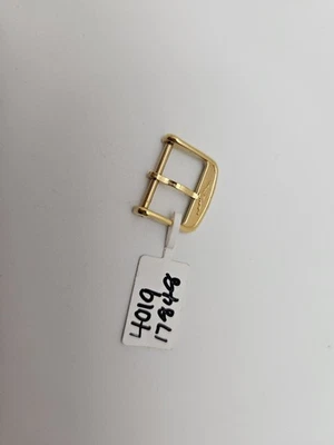 Correa de reloj Longines hebilla 17,1 mm chapada en oro/tono Foto 1 de 3