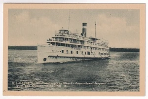 C.S.L. Bateau SAGUENAY Steamship Les Éboulements Quebec Canada 1925-35 PECO - Picture 1 of 2