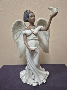 Lenox - Nafia Sweet Angel Of Peace - Afroamerikanischer Engel 10" groß - Bild 1 von 13