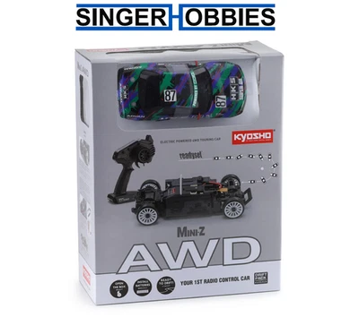 Kyosho 32652HK MA-020 AWD Mini-Z ReadySet con carrocería HKS Skyline GT-R R32 KT-531P Foto 1 de 4