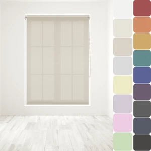 Daylight Roller Blind Light Filtering Plain Fabric - UP TO 240CM X 210CM - Picture 1 of 21