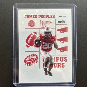 James Peoples 2025 ONIT Atleta Ohio State Campus Colores Holo #/199 #CC-30 - Imagen 1 de 2